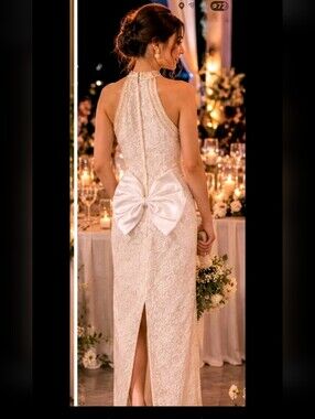 FOREVER YOURS  Vintage 60's Wedding Dress BUST 34".WAIST 28" HIPS 38"#11